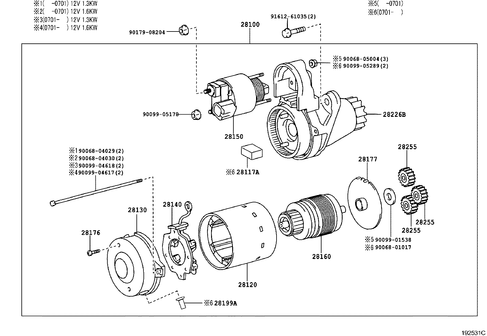 TOYOTA 281000H110 - Стартер unicars.by