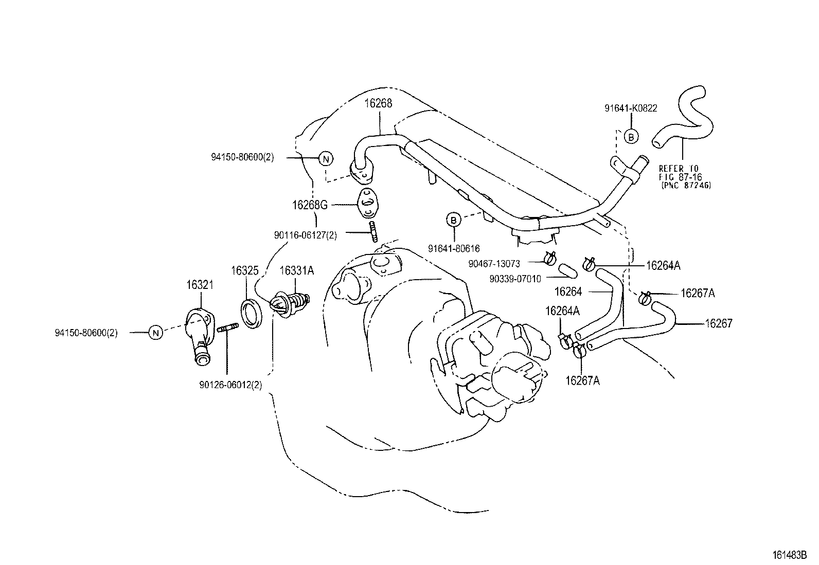 Mitsubishi 90916-03084 - Термостат охлаждающей жидкости / корпус unicars.by