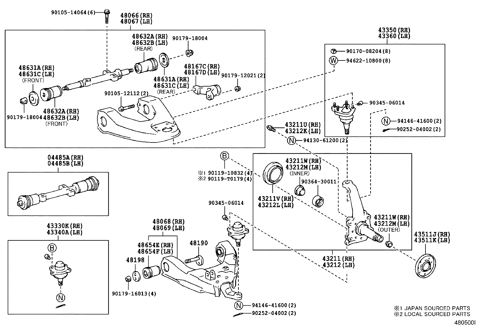 AUDI 4333039315 - Шаровая опора, несущий / направляющий шарнир unicars.by