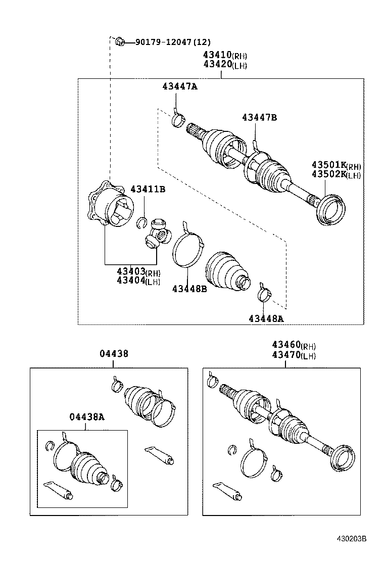 TOYOTA 04438-35022 - Пыльник, приводной вал unicars.by