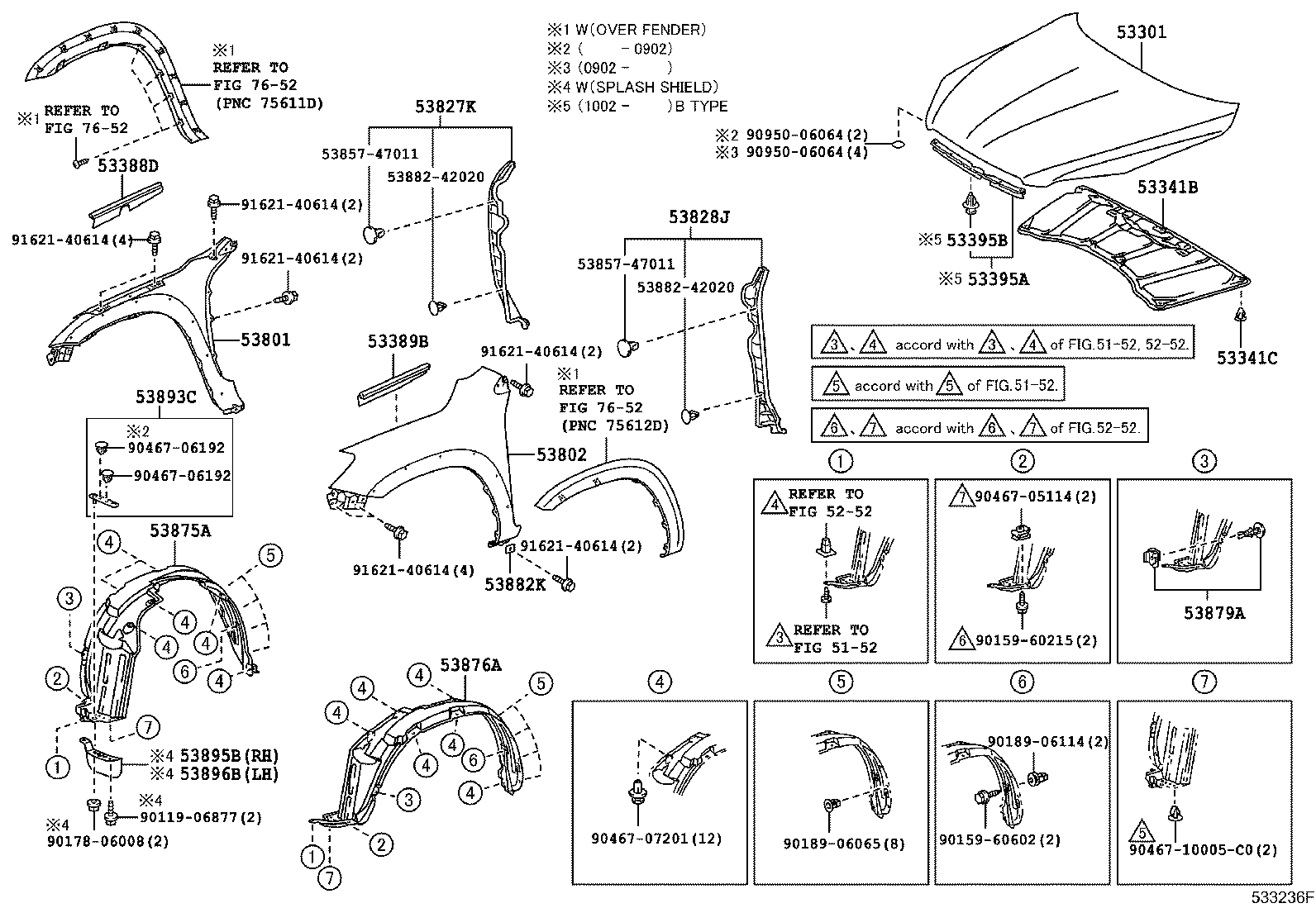 TOYOTA 5385747011 - Зажим, клипса, молдинг unicars.by