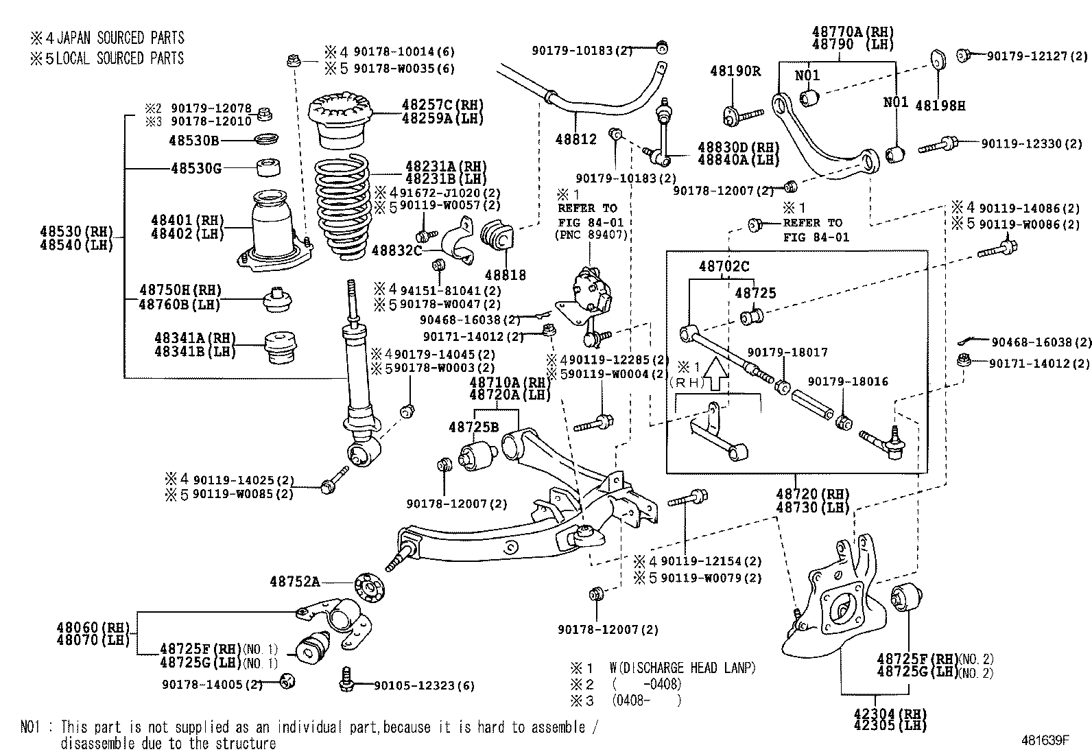 TOYOTA 488 302 1020 - Тяга / стойка, стабилизатор unicars.by