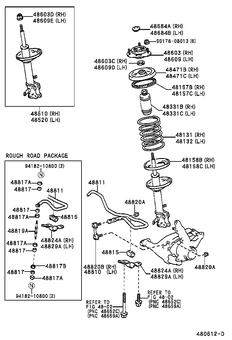 Mitsubishi 48819-20030 - Тяга / стойка, стабилизатор unicars.by