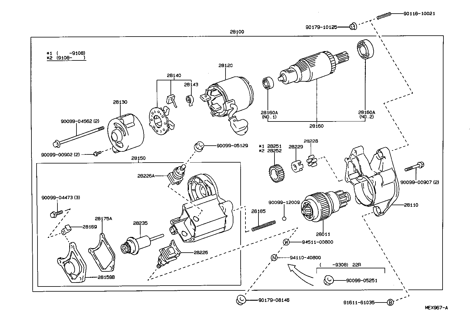 TOYOTA 28100 35080 - Стартер unicars.by