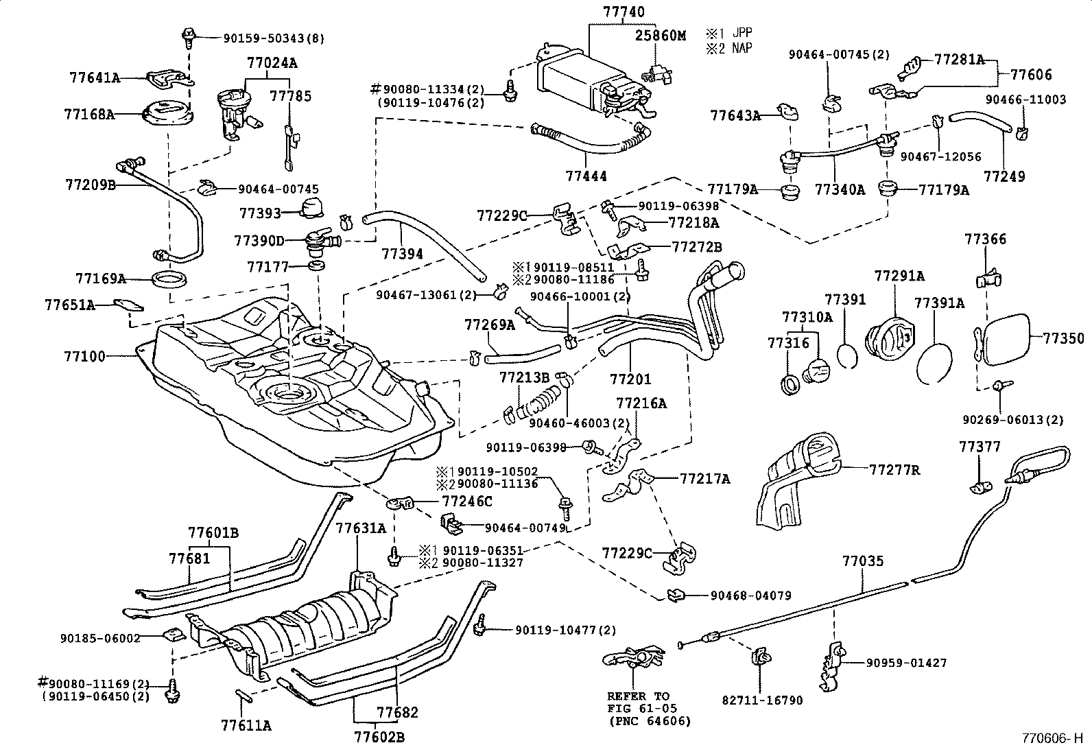 TOYOTA 7731048020 - Крышка, топливный бак unicars.by