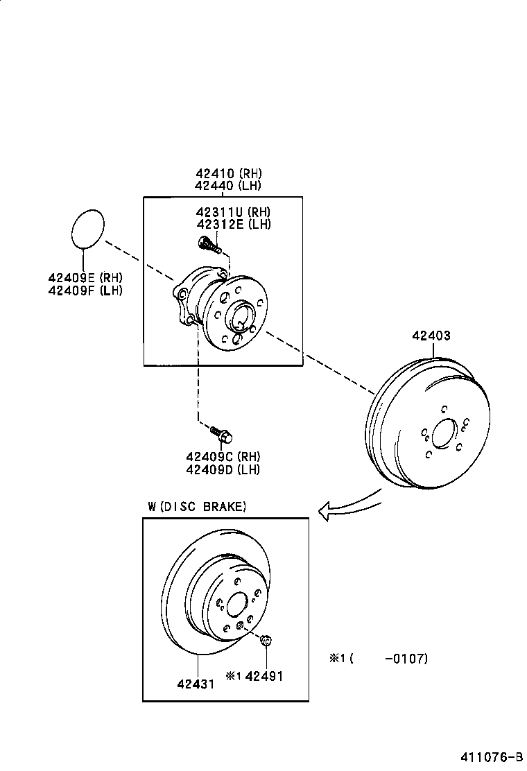 TOYOTA 42431-05040 - Тормозной диск unicars.by