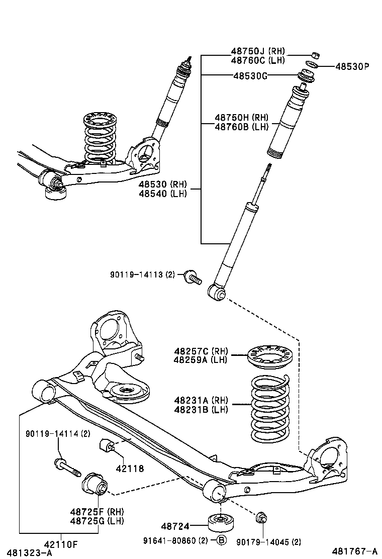 TOYOTA 48531-49235 - Амортизатор unicars.by