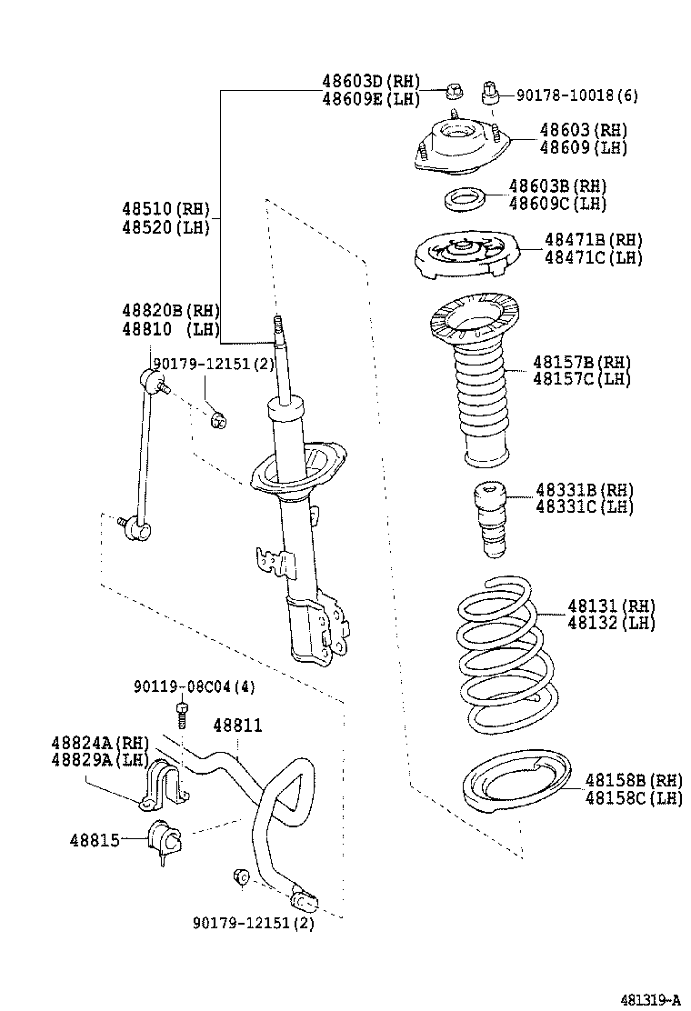 TOYOTA 48510-49315 - Амортизатор unicars.by