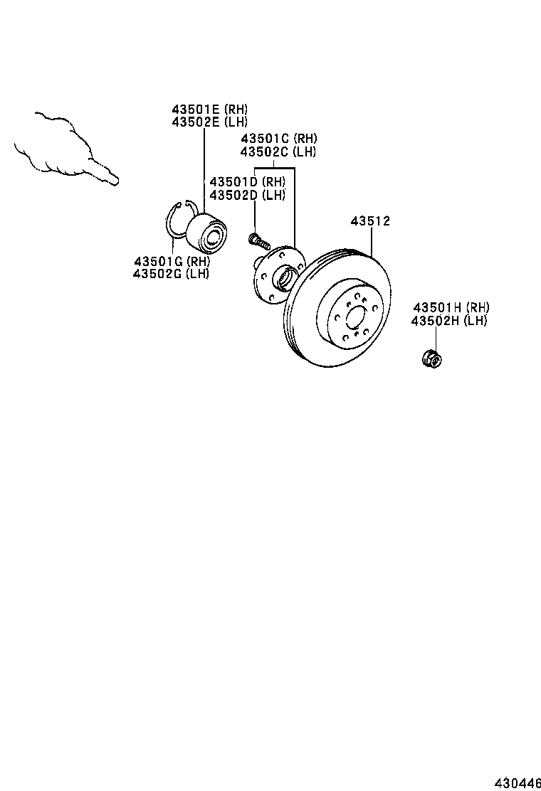 Suzuki 43512-52040 - Тормозной диск unicars.by