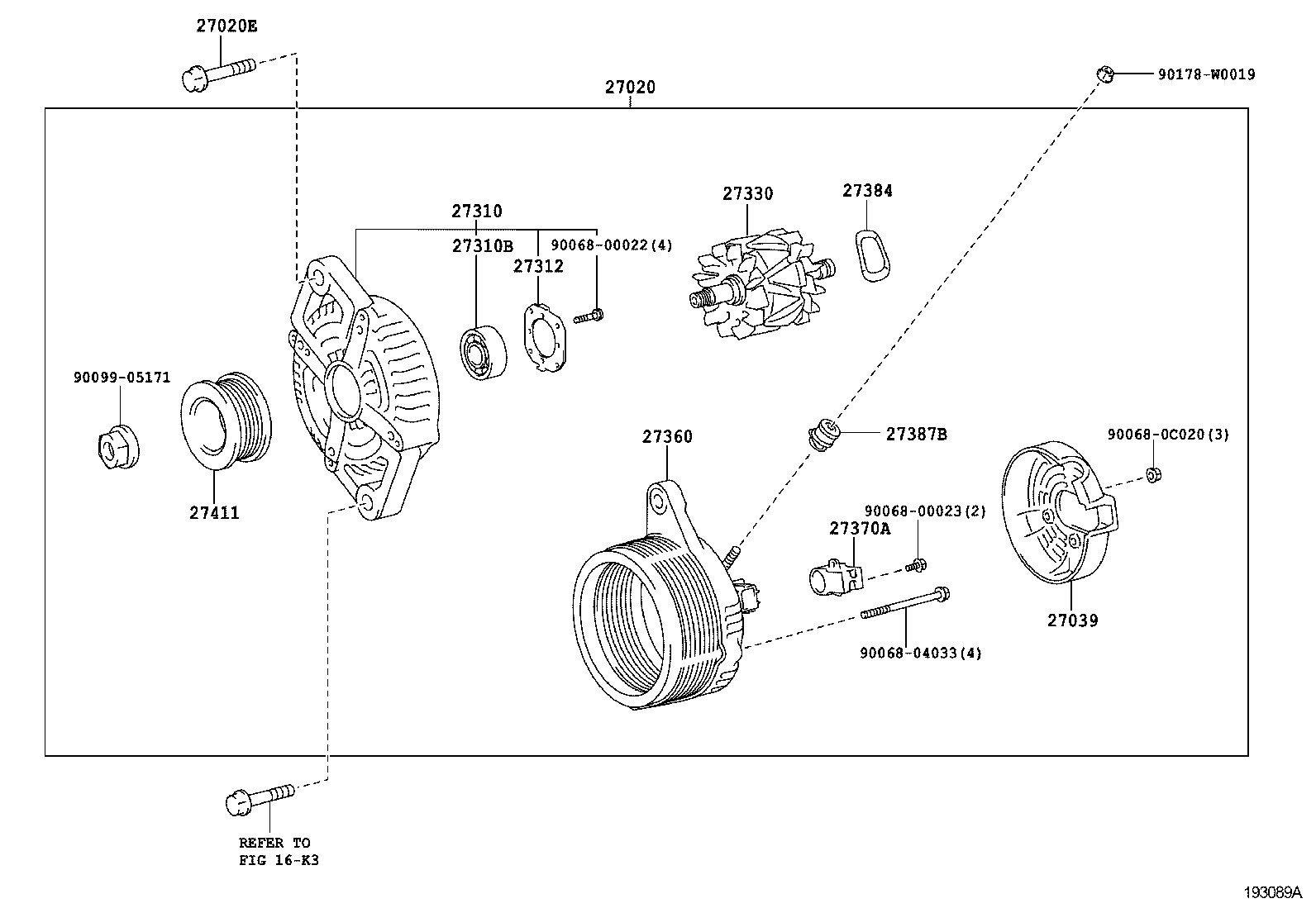 TOYOTA 270600Q070 - Генератор unicars.by