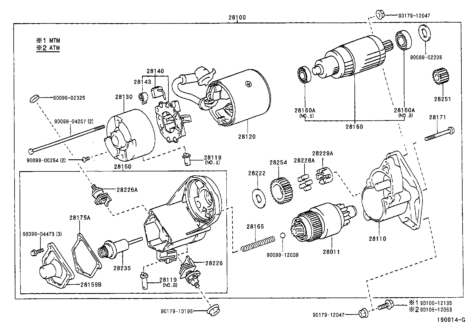 TOYOTA 28100-67070 - Стартер unicars.by