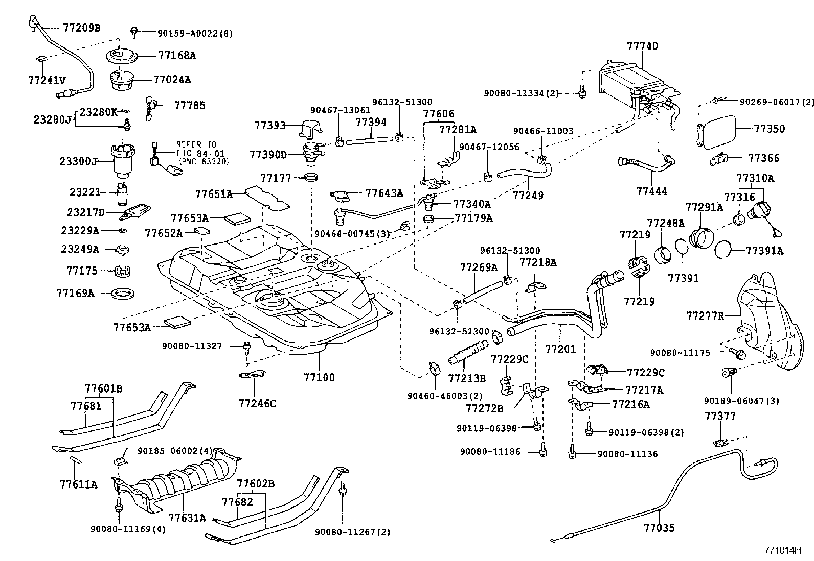 TOYOTA 23221-0A030 - Топливный насос unicars.by