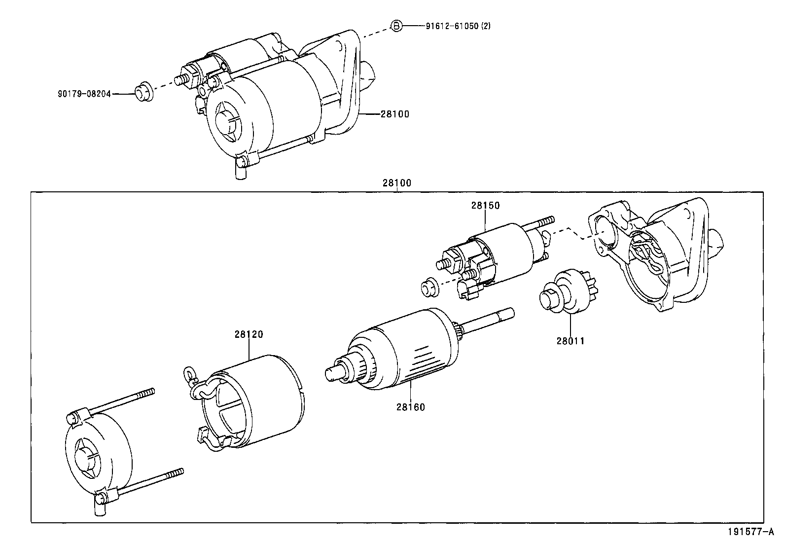 TOYOTA 28100-0J020 - Стартер unicars.by