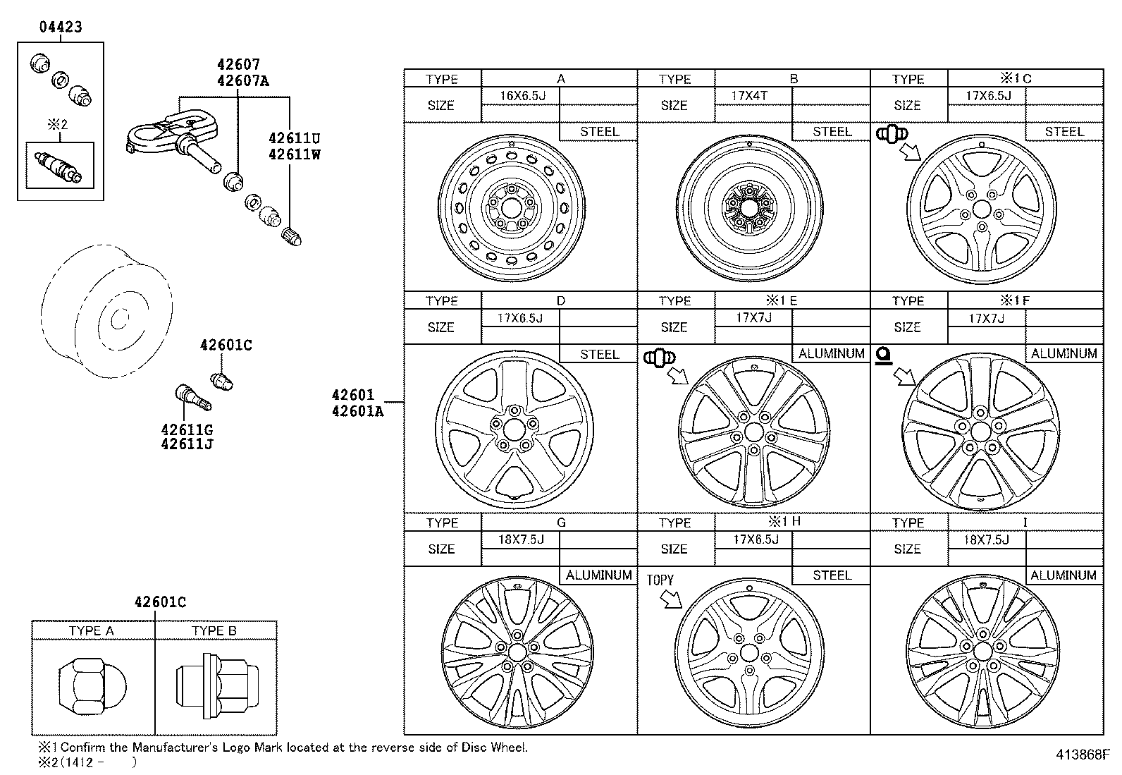 TOYOTA 4260742020 - Датчик давления в шинах unicars.by