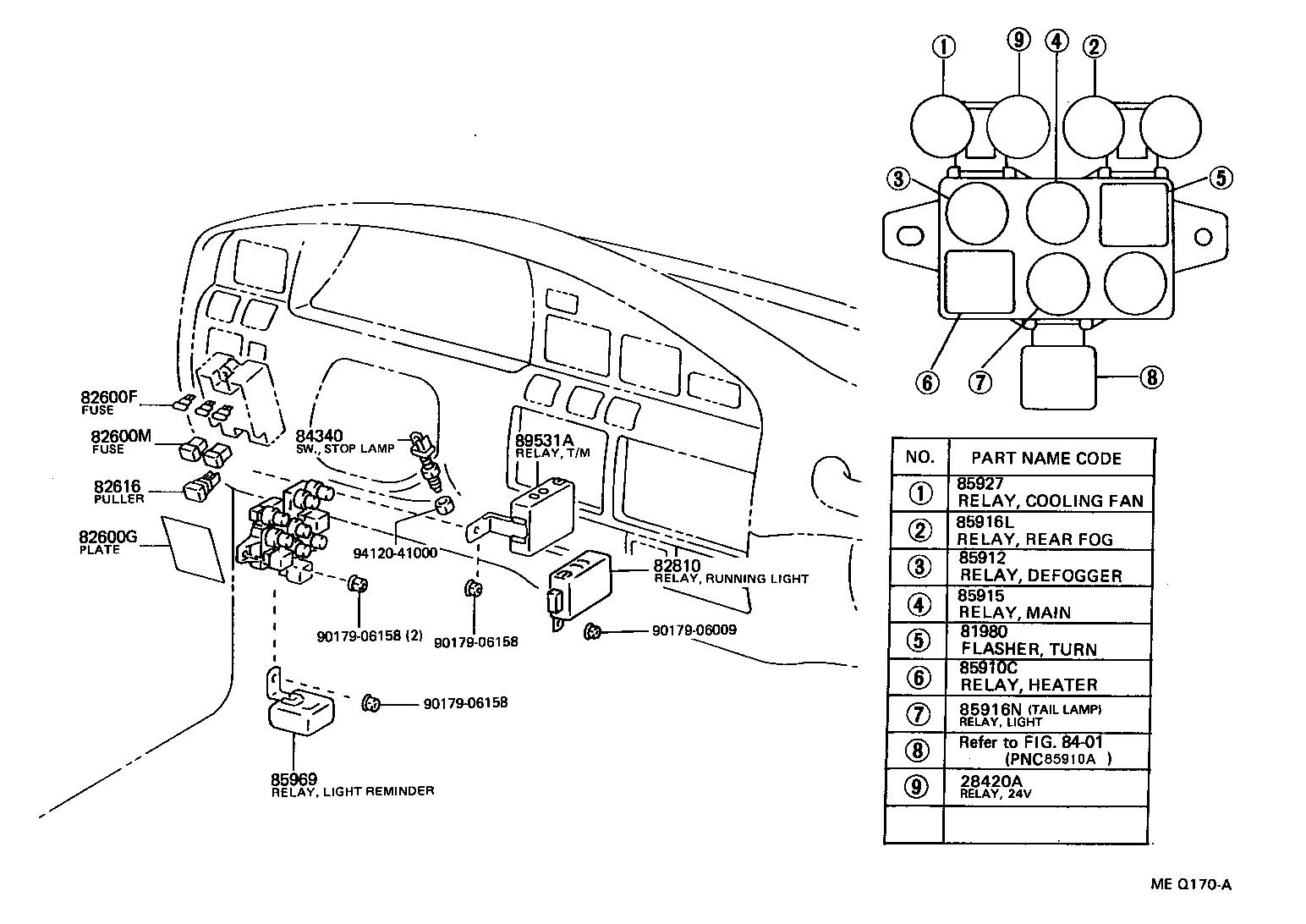 TOYOTA 8434032090 - Выключатель фонаря сигнала торможения unicars.by