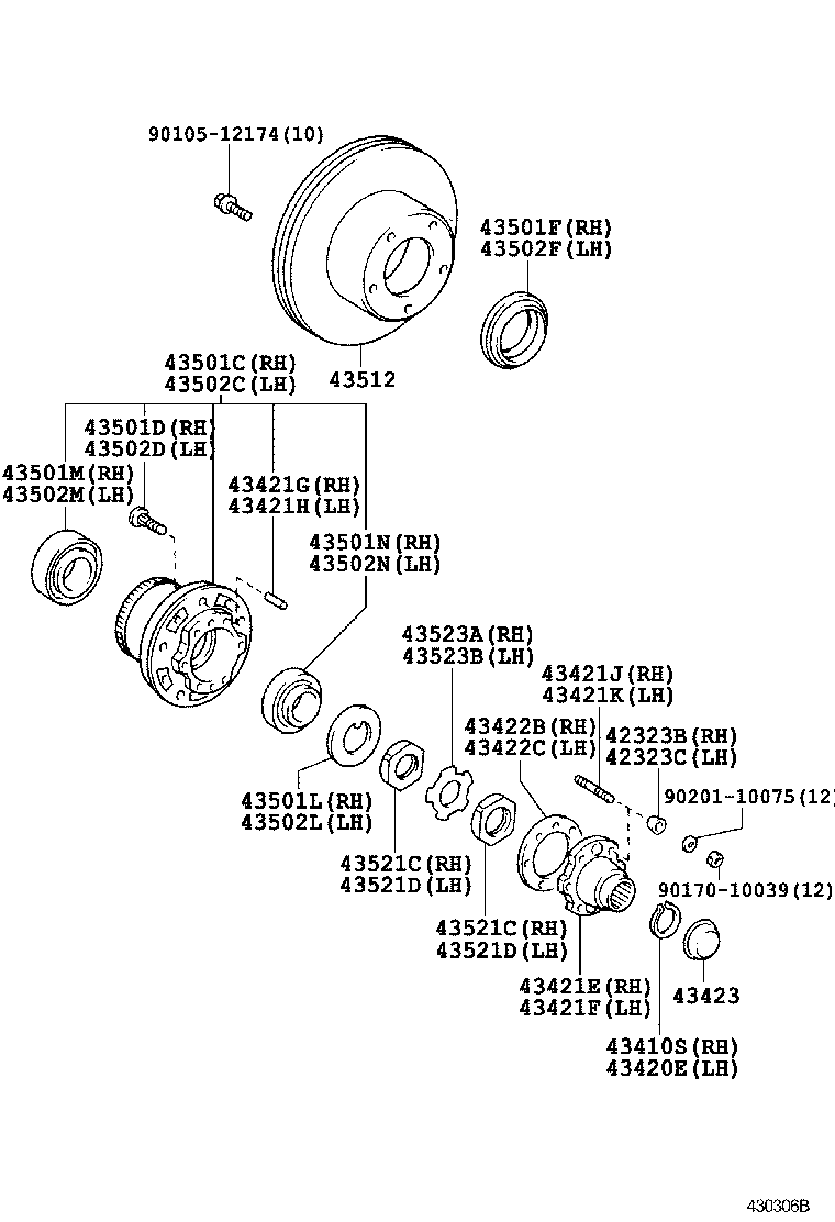 TOYOTA 90080-36098 - Комплект подшипника ступицы колеса unicars.by