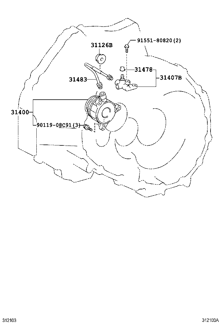 TOYOTA 31400-59015 - Центральный выключатель, система сцепления unicars.by