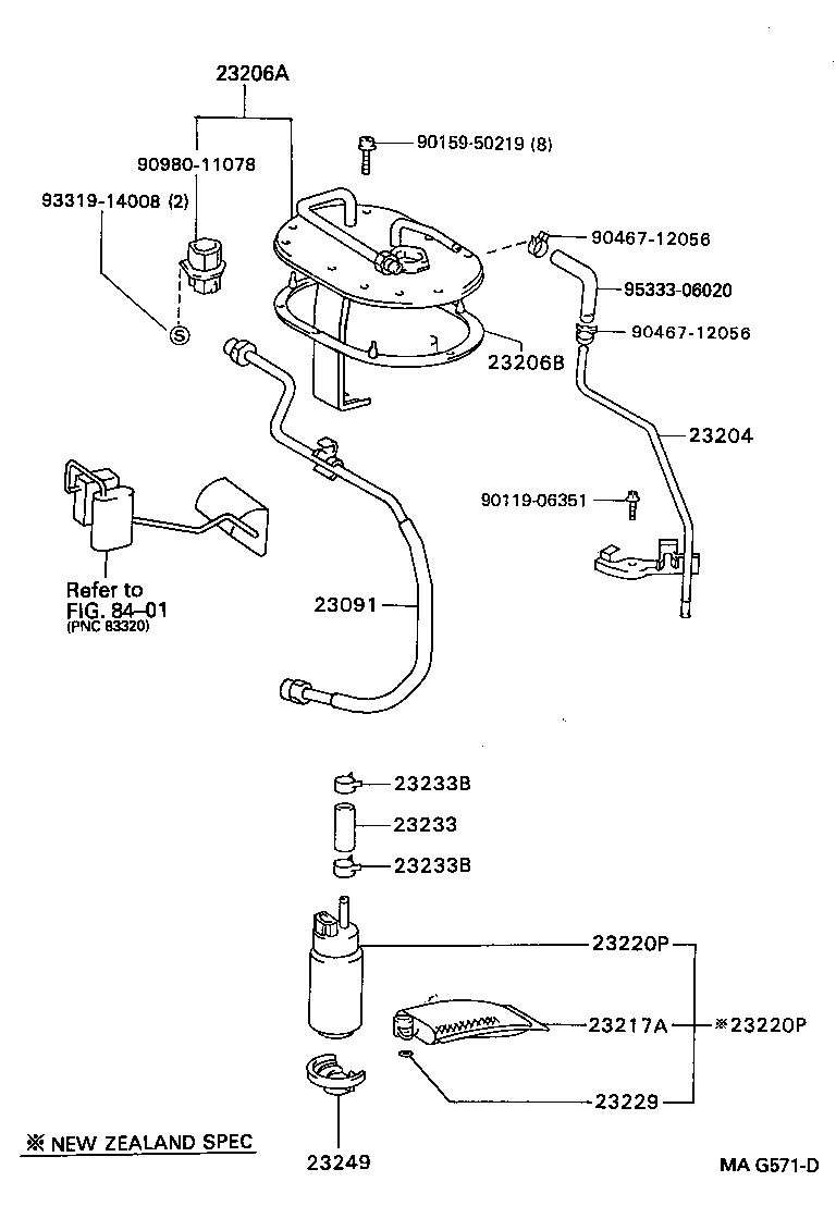 LEXUS 23217-74020 - Сетчатый фильтр подъема топлива unicars.by