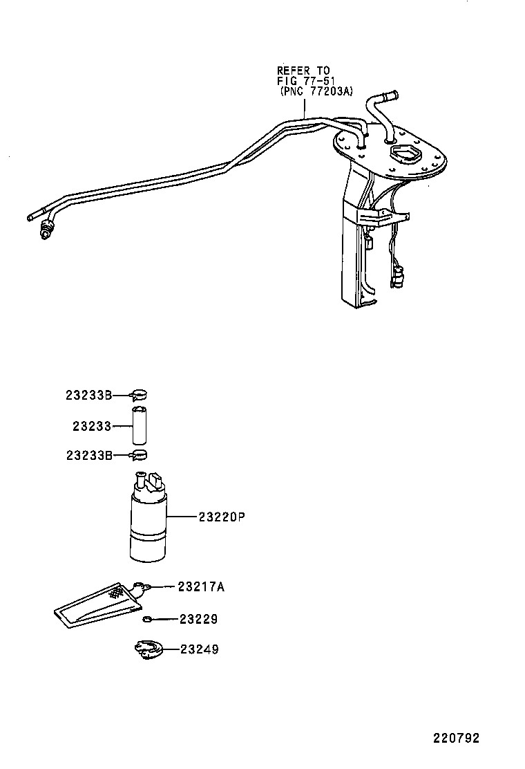 LEXUS 23221-16490 - Топливный насос unicars.by