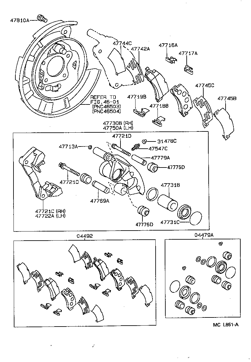 WIESMANN 04492-33010 - Тормозные колодки, дисковые, комплект unicars.by