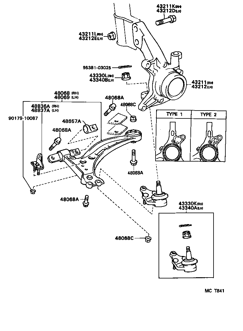 Suzuki 4333039285 - Шаровая опора, несущий / направляющий шарнир unicars.by