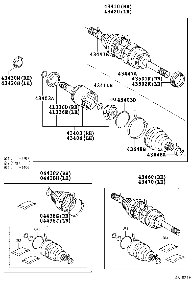 TOYOTA 04427-60090 - Пыльник, приводной вал unicars.by