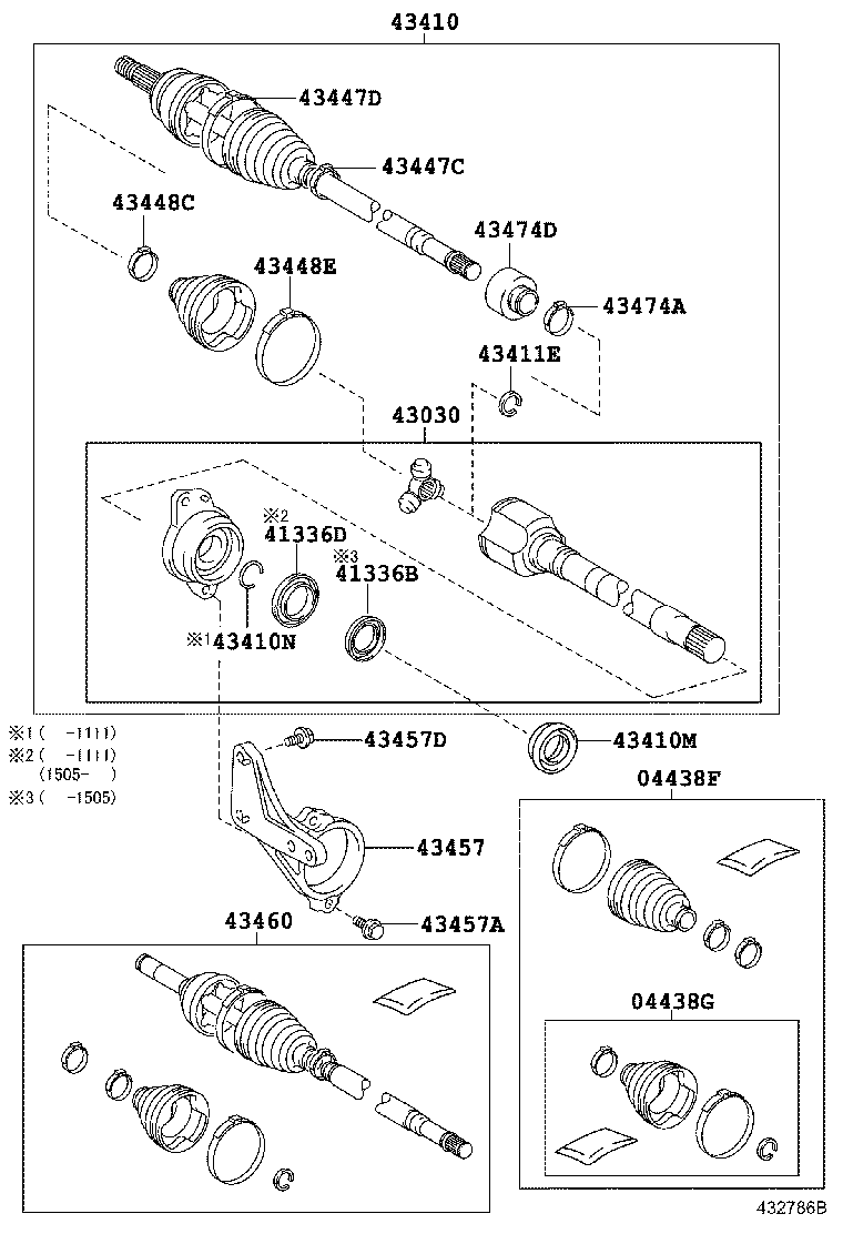 TOYOTA 43030-05220 - Пыльник, приводной вал unicars.by