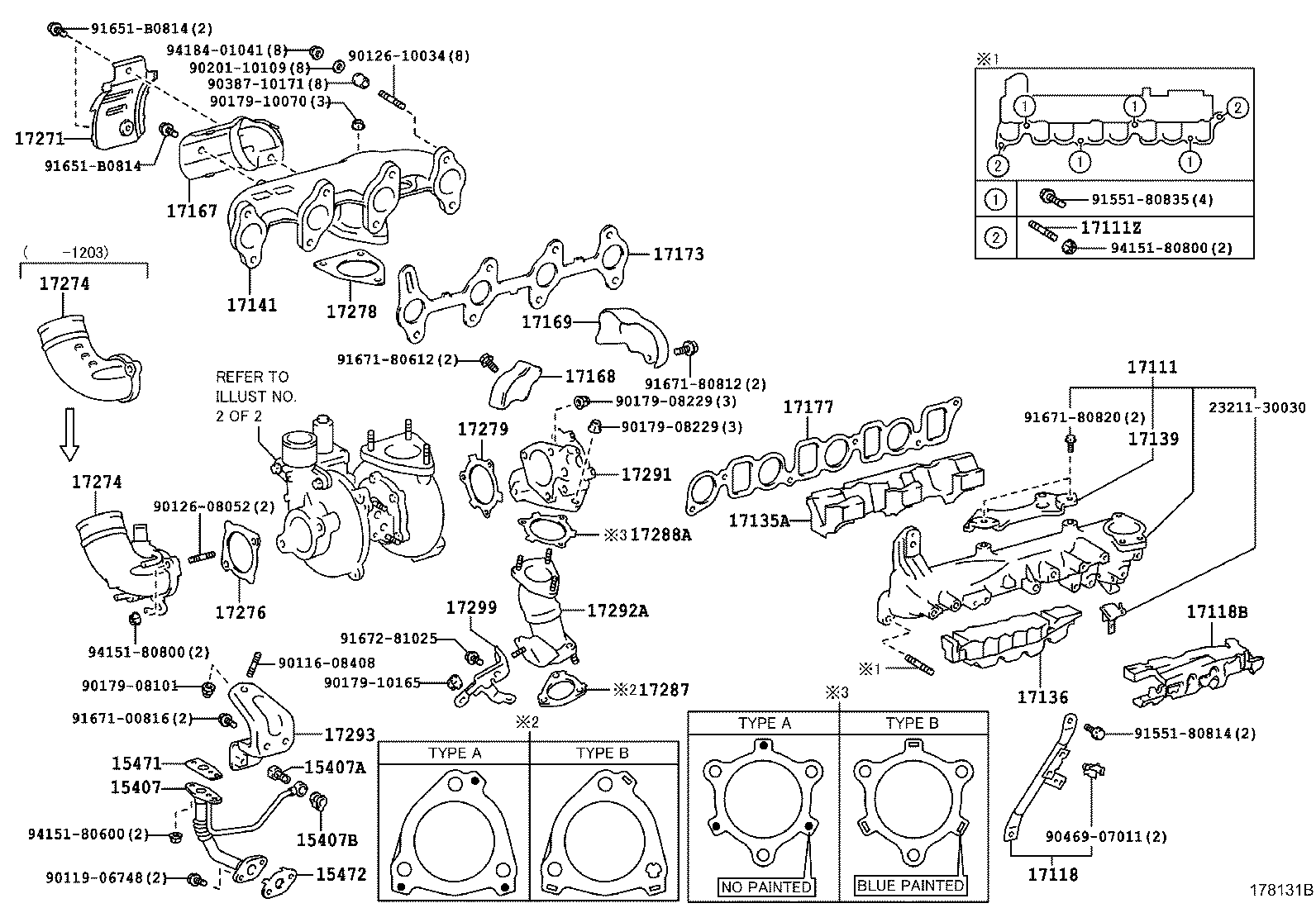 TOYOTA 1727867010 - Прокладка, компрессор unicars.by