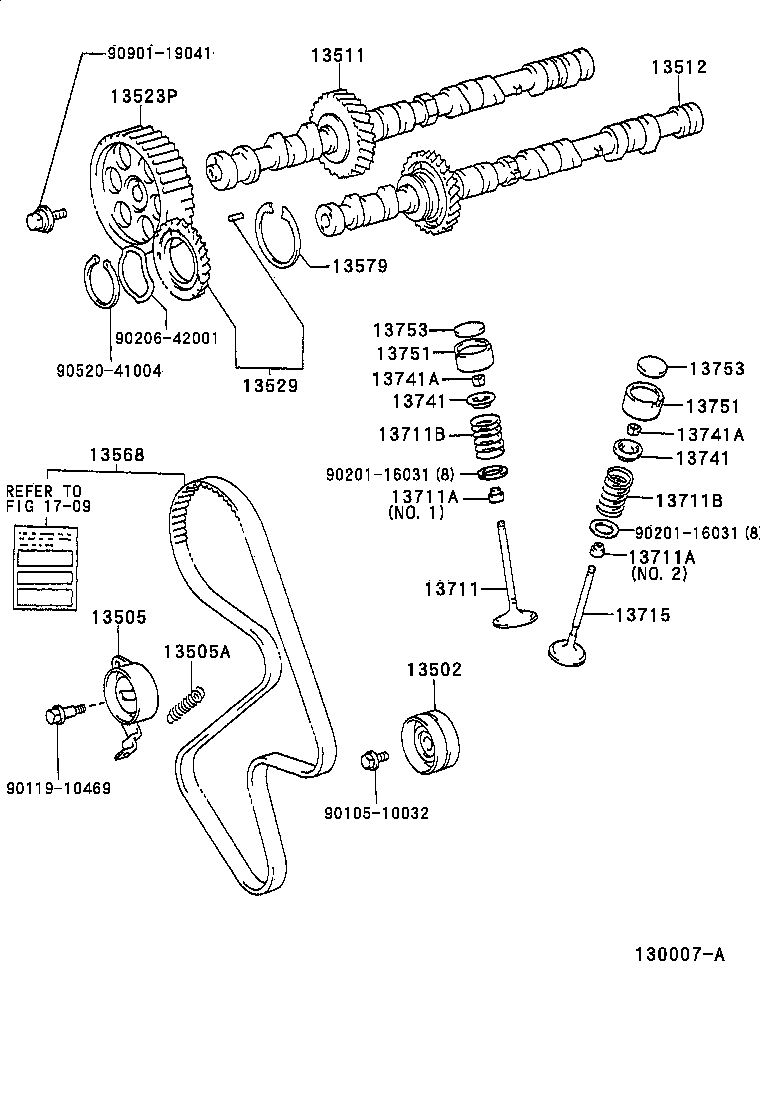 LEXUS 13568-79095 - Комплект зубчатого ремня ГРМ unicars.by