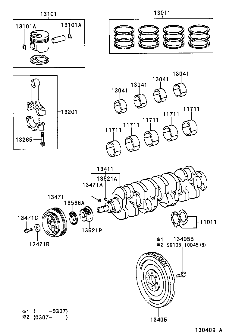 TOYOTA 13450-27022 - Маховик unicars.by