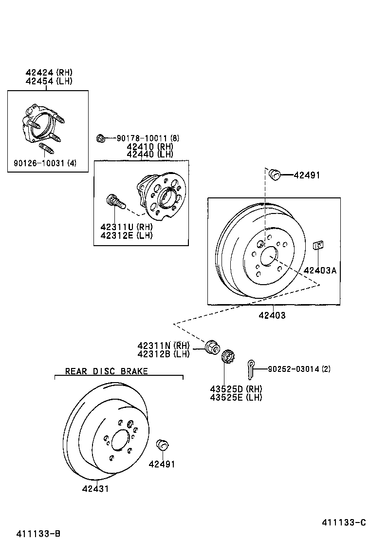 TOYOTA 42431-42040 - Тормозной диск unicars.by