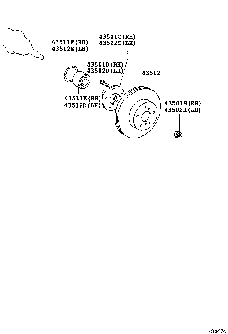 Daihatsu 90521-88001 - Комплект подшипника ступицы колеса unicars.by