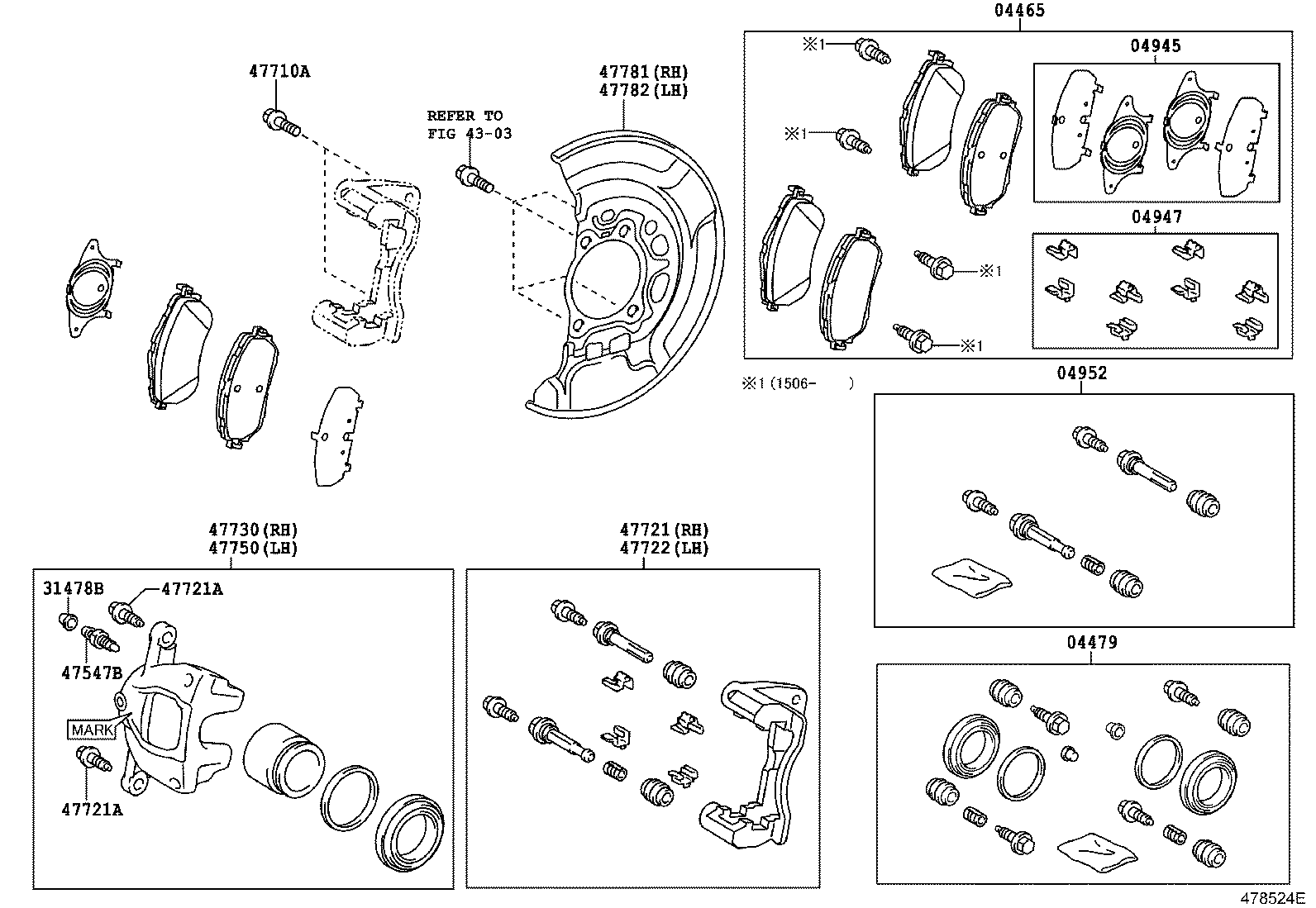 TOYOTA 4775002250 - Тормозной суппорт unicars.by