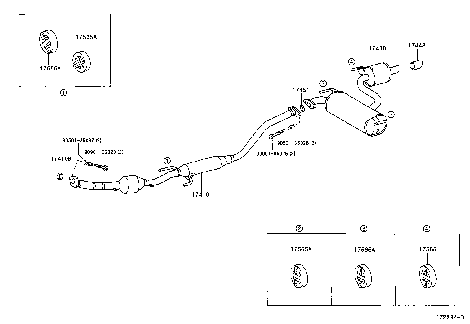 TOYOTA 1741022240 - Катализатор unicars.by