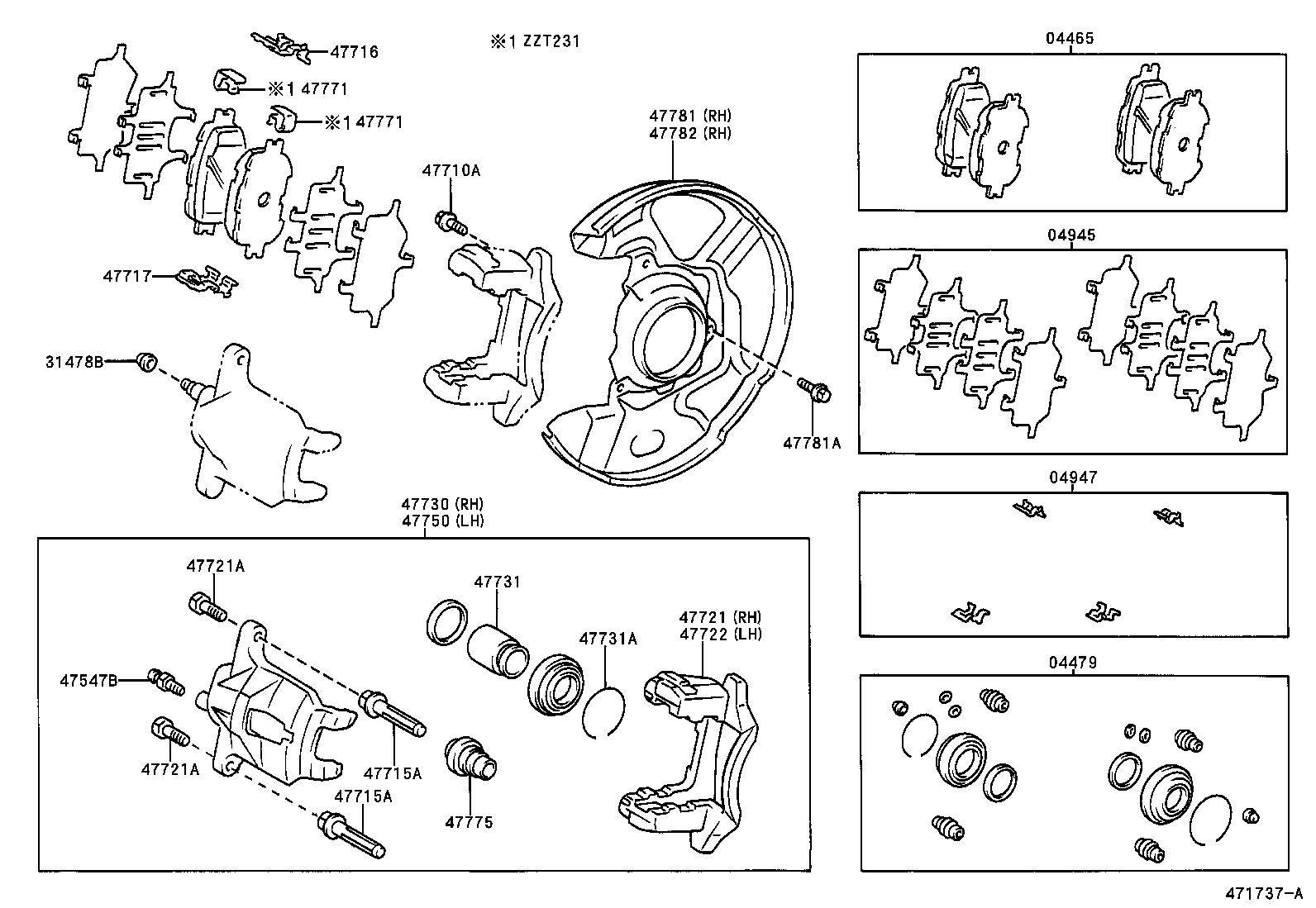 TOYOTA 4773020610 - Тормозной суппорт unicars.by