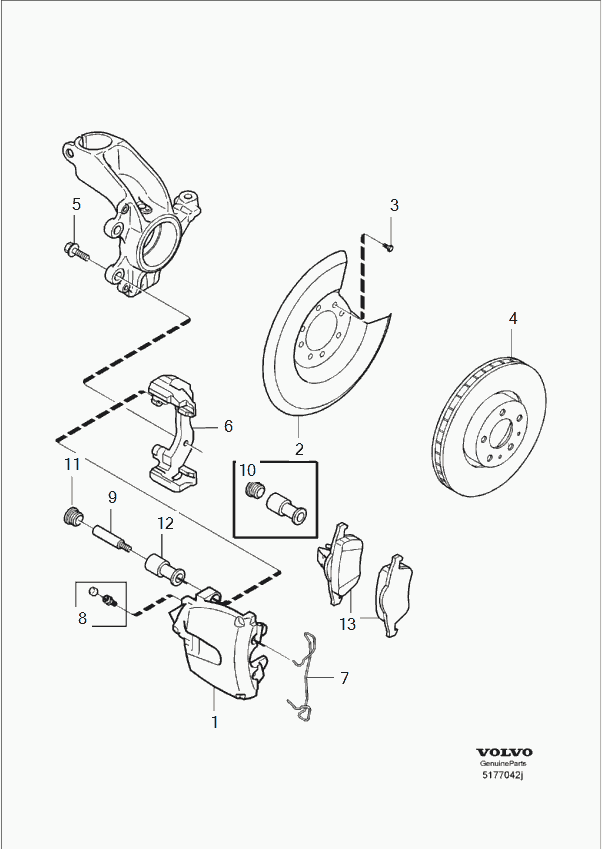 VOLVO (CHANGAN) 30742030 - Brake pad kit Standard Pad unicars.by