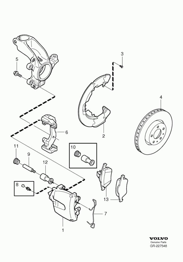 VOLVO (CHANGAN) 31212184 - Тормозные колодки, дисковые, комплект unicars.by