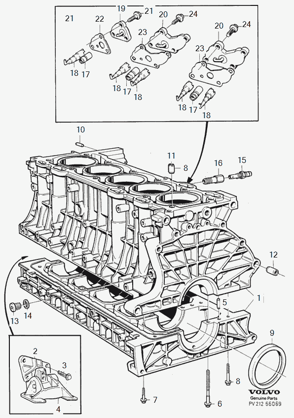 Volvo 9146950 - Подушка, опора, подвеска двигателя unicars.by