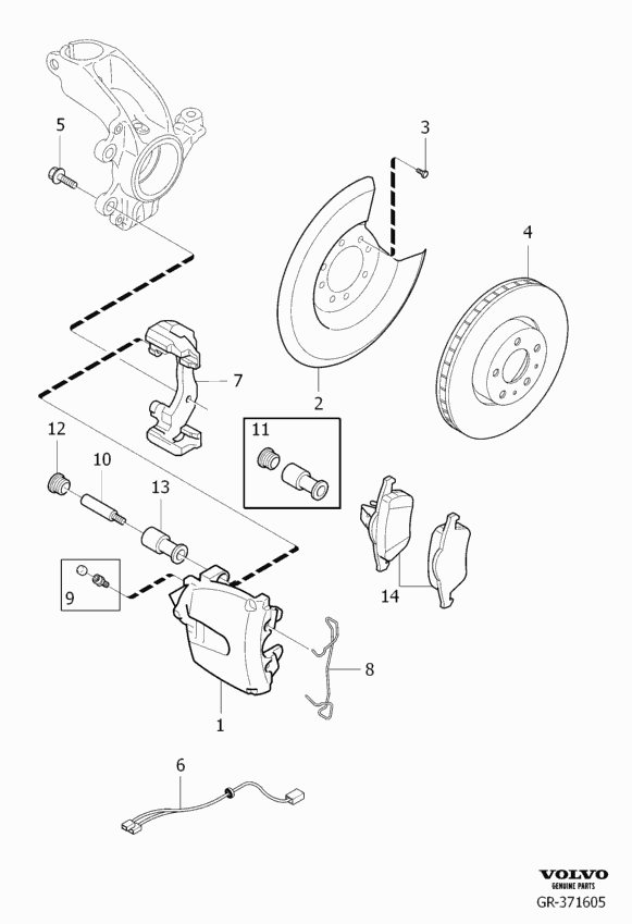 Volvo 36000485 - Тормозной суппорт unicars.by