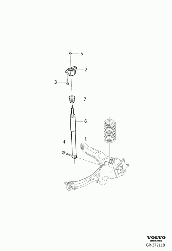 FORD 30714349 - Опора стойки амортизатора, подушка unicars.by