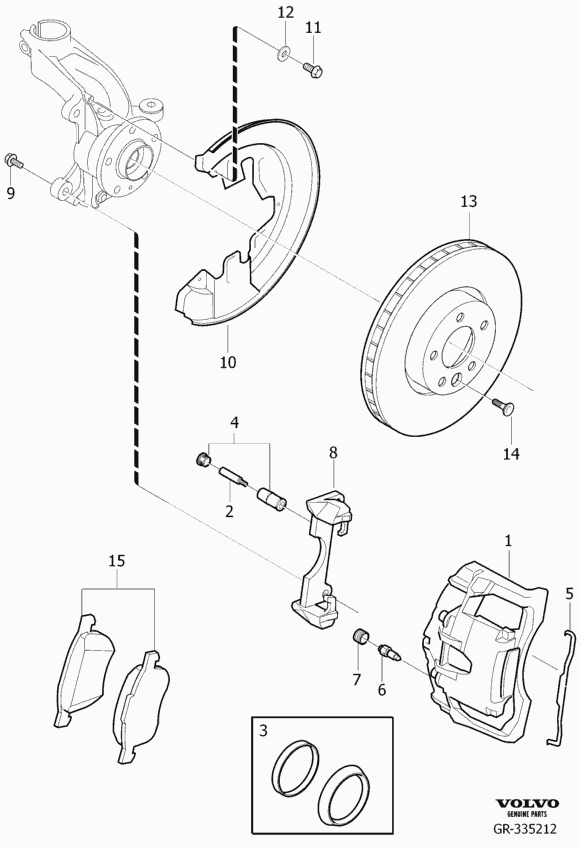 Land Rover 30793941 - Тормозные колодки, дисковые, комплект unicars.by