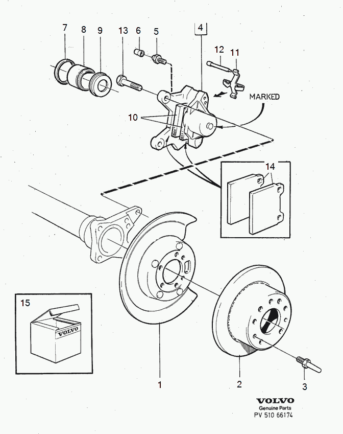 Volvo 5003512 - Тормозной суппорт unicars.by