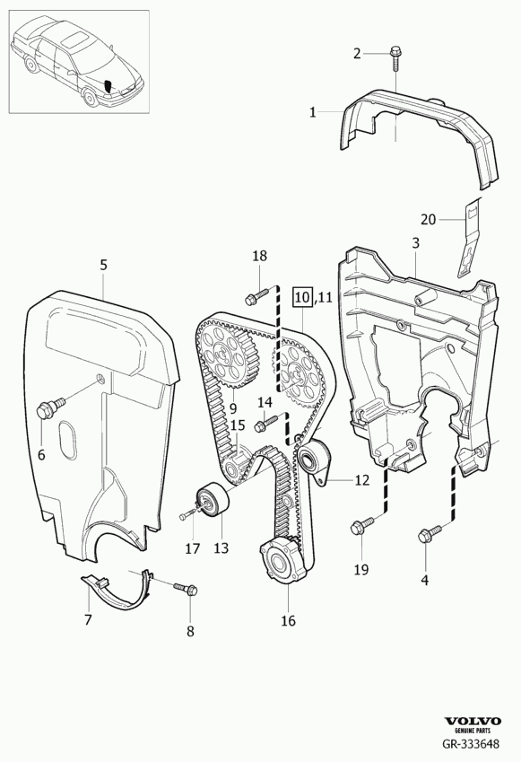 RENAULT TRUCKS 30638277 - Направляющий ролик, зубчатый ремень ГРМ unicars.by