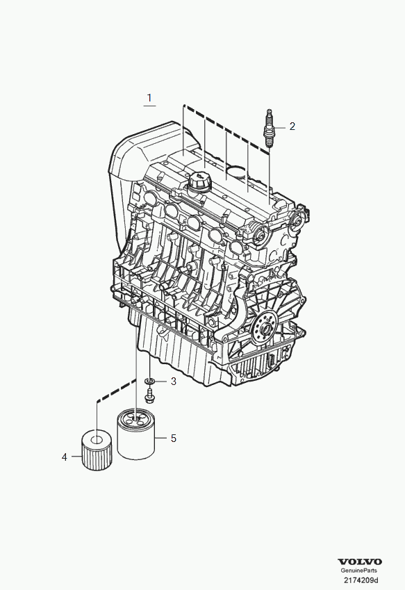 Volvo 1275810 - Масляный фильтр unicars.by