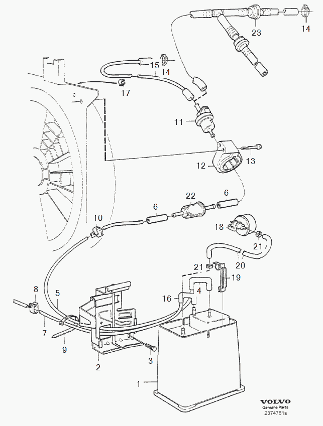 Volvo 9186744 - Топливный фильтр unicars.by