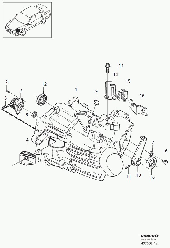 Volvo 8667661 - Центральный выключатель, система сцепления unicars.by