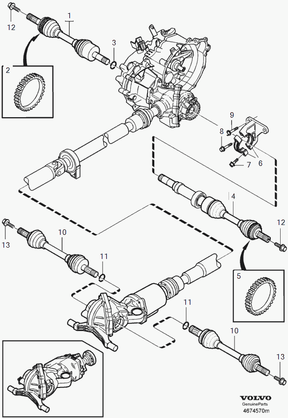 Volvo 36000522 - Приводной вал unicars.by