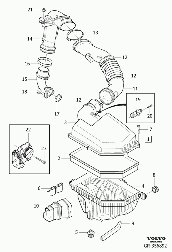 Volvo 3 075 765 5 - Датчик потока, массы воздуха unicars.by