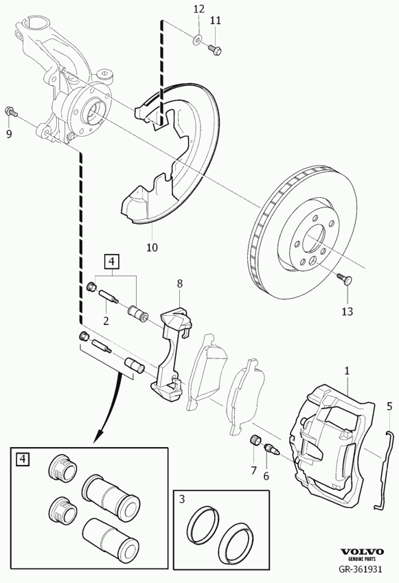 Volvo 36000376 - Тормозной суппорт unicars.by