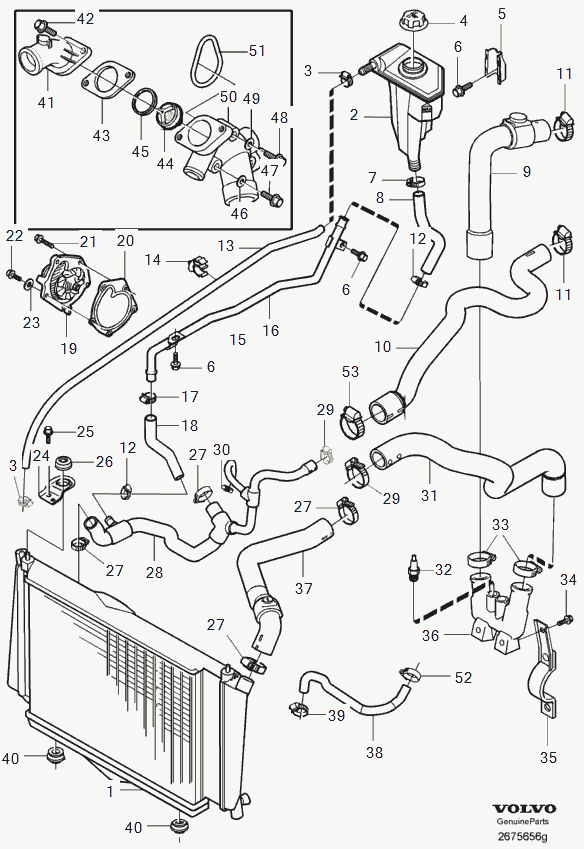 Volvo 30804963 - Компенсационный бак, охлаждающая жидкость unicars.by